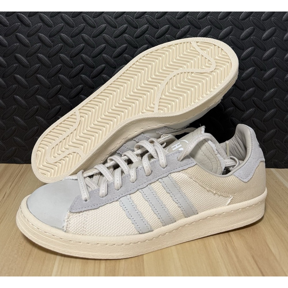 Adidas Campus x Highsnobiety "HIGHArt" Low Top Beige Sneakers IG8171 Mens Sz 10